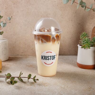 Персиковый айс-латте в Kristof coffee and kitchen по цене 380 ₽