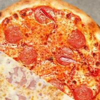 Два вкуса в одной Пепперони-ветчина в Мир пиццы