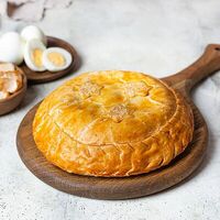 Пирог Курник по-царски в У Палыча. С пылу, с жару!