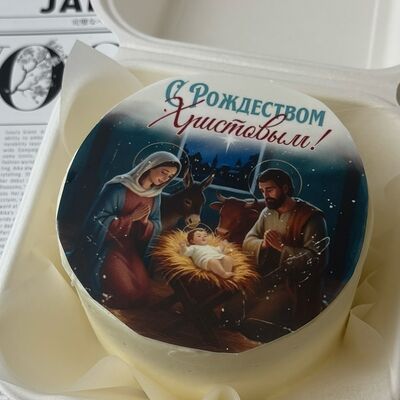 Бенто-торт с рождеством в Кондитерская Конфетка Питер по цене 1800 ₽