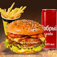 Комбо №5 с бургером Jack Daniels в Lapa Food