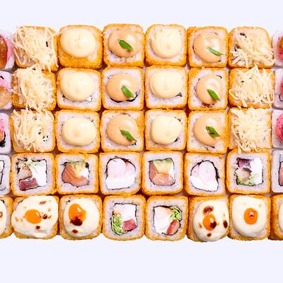 Жареный сет Пленительная Гейша в Сушисто по цене 2092 ₽