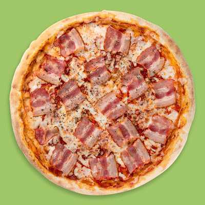 Пицца Беконатор с беконом и моцареллой в Дома Пицца по цене 385 ₽