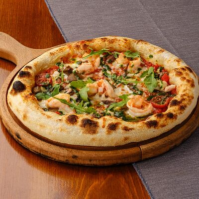 Пицца с курицей и креветками в Casa Mia по цене 895 ₽