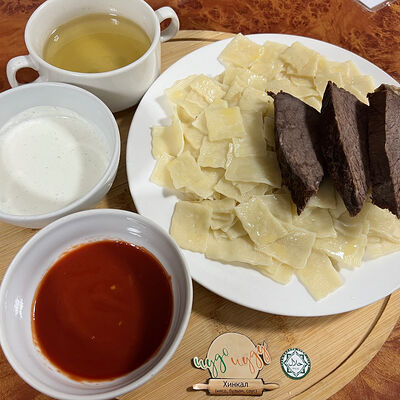 Тонкий хинкал с сушеным мясом в Чудочуду по цене 920 ₽