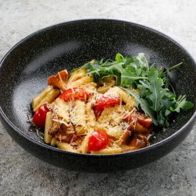 Паста с лисичками в Баклажан в ТЦ 