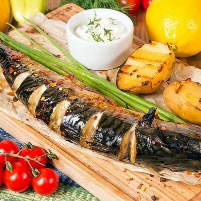 Скумбрия на гриле в Мушмула по цене 599
