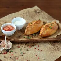 Пирожки с картофелем и белыми грибами в Горная аптека