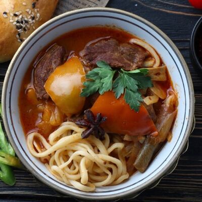 Лагман уйгурский в Чайхана Самарканд по цене 495 ₽