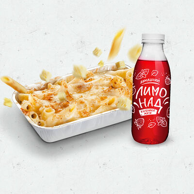 Мак&Чиз и Лимонад Клубника-мята в Pizza HeartPizza Hut по цене 289