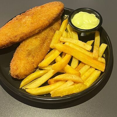 Рыба в панировке с фри в СЁДНЯ МОЖНО по цене 660 ₽