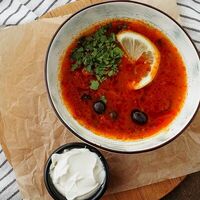 Солянка мясная в Белая берёза