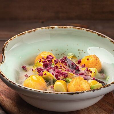 С печёной свеклой, апельсином и соусом манго в Седло по цене 550 ₽