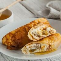 Блин с творогом и изюмом в Кавказская кухня по домашнему