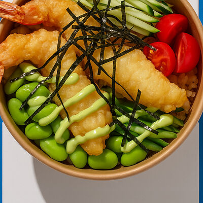 Поке с темпурной креветкой в YUZU по цене 790 ₽