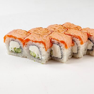 Ролл Филадельфия с опаленным лососем в СитиФокс по цене 662 ₽