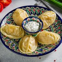 Манты с тыквой в Узбекская кухня