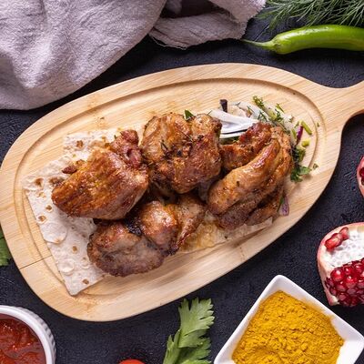 Шашлык из свиной шеив Гранд Терраса по цене 500 ₽