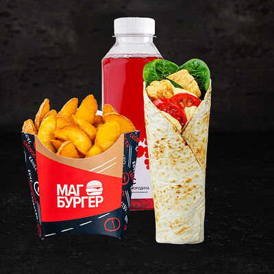 Комбо Цезарь ролл и морс в Магбургер & Братья Караваевы по цене 495