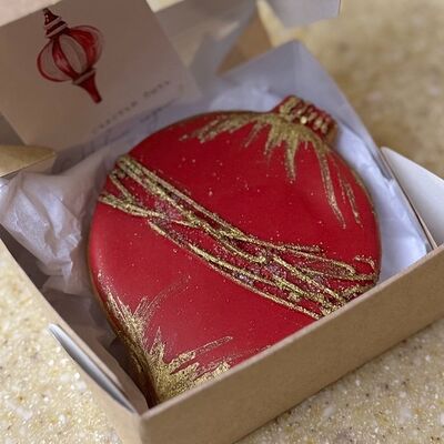 Пряник имбирный новогодний Игрушка на ёлку в Romanico по цене 200 ₽