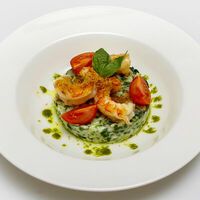 Ризотто с жареными лангустинами в Barelli