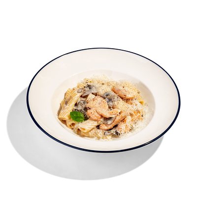 Паста с курицей и грибами в Здрасте по цене 850 ₽