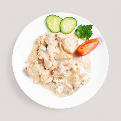 Курица с грибами в Basilic -Территория Вкусной Еды по цене 2465 ₸