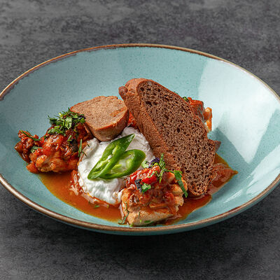 Хохоби-чахохбили из фазана с яйцом пашот на 2 персоны в Колхида Palace по цене 2360