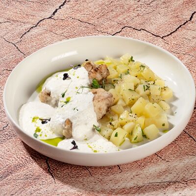 Филе трески с картофелем в Ачарули по цене 900 ₽