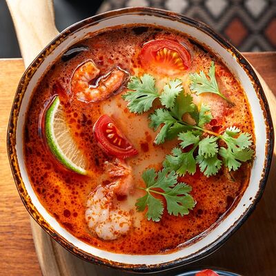 Том Ям Original с креветками в Густо & Пряно по цене 798 ₽