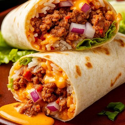 Буррито большое с лососем в Mexico по цене 390 ₽