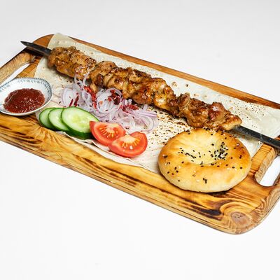 Шашлык из курицы на мангалев MEZE fastfood & grill restaurant по цене 646 ₽