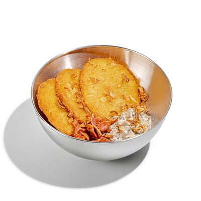Хашбрауны с грибным соусом и беконом-криспи в Fats по цене 550 ₽
