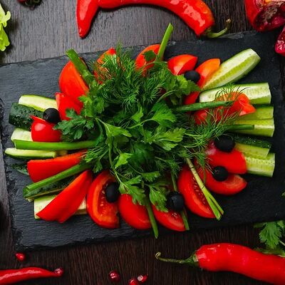Овощная нарезка в Ахтамар по цене 415 ₽
