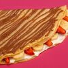  Блин с клубникой, бананом и творожным сыром в Клубника в шоколаде по цене 810
