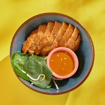 Цыпленок кацу с соусом манго-терияки в ASIATIQ Ramen-Bar по цене 440 ₽