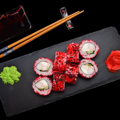 Холодный ролл Звездочка в 4 Лосося по цене 439