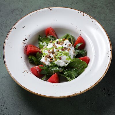 Узбекские помидоры с сыром страчателла в Павелецкие бани по цене 830 ₽