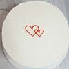 Бенто торт Два сердца в Премиум торт по цене 2300