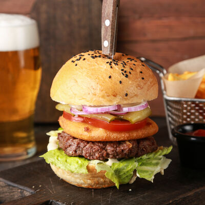 Настояйщий чизбургер в Double по цене 490