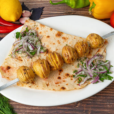 Картофель на мангале в ШАШЛЫК АБСОЛЮТ ШАУРМА по цене 220 ₽