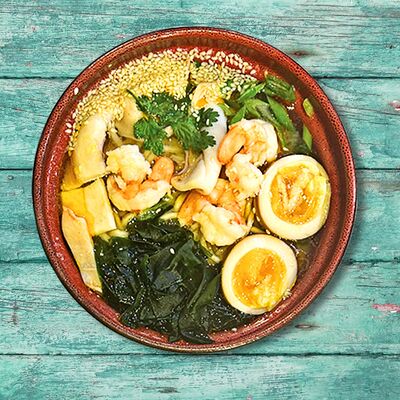 Рамен с морепродуктами в Mommi sushi по цене 490 ₽