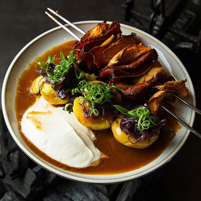 Пастрами на гриле с вешенками в Потроха по цене 749