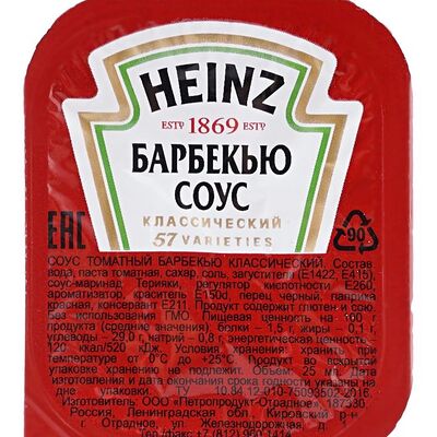 Соус Heinz барбекю в Кафе 60 по цене 49 ₽