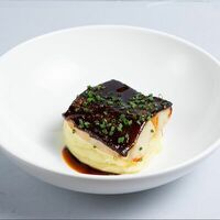 Черная треска с трюфельным пюре в КИDO