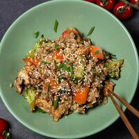 Рис с курицей в терияки-соусе в Еда в гости