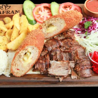 Котлета по-киевски с мясным донером в Shafran по цене 88000 сум