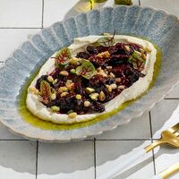 Вяленая свекла с ткемали и муссом из тофу в ЛарисуВаннуХочу