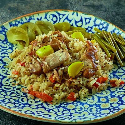 Плов по-бухарски в Баклажан в ТЦ 