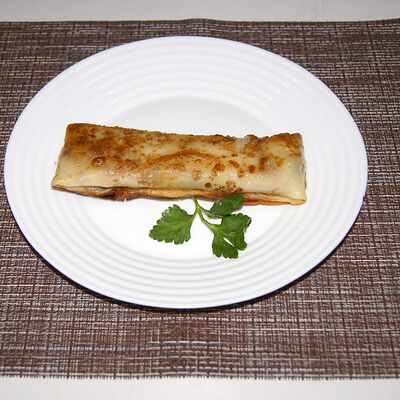 Блинчики с мясом по-домашнему в Шашлыки & Пироги по цене 140 ₽